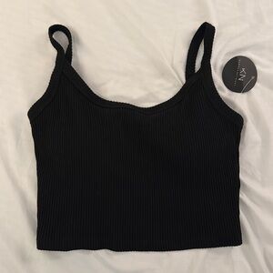 Klassy Network Ribbed Brami Crop